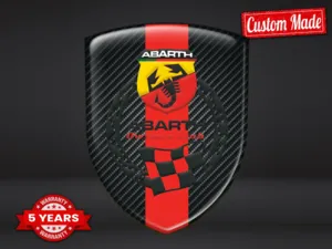 Fiat Abarth Etiquetas Negocio Modernas Máximo Pro Duradero